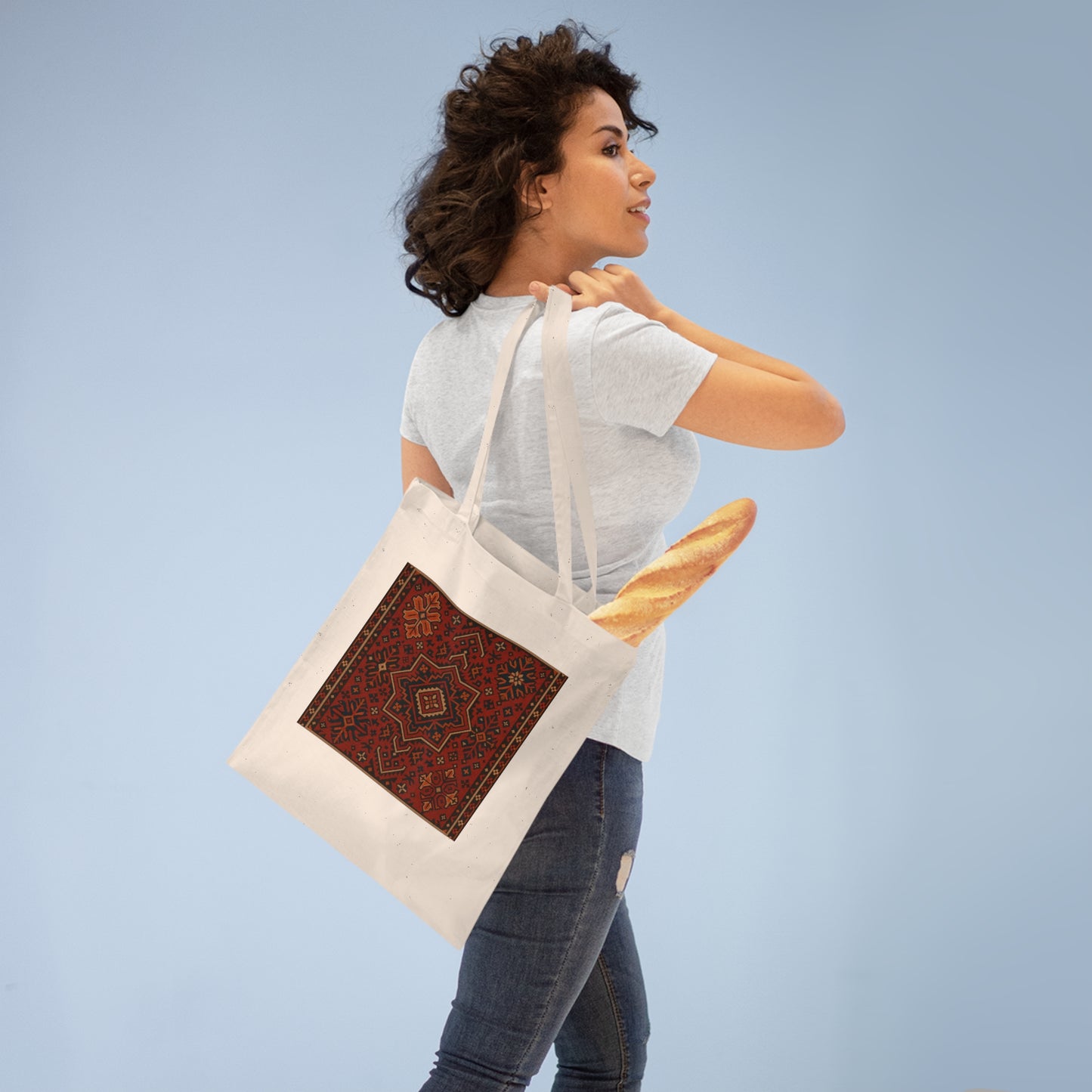 Bohemian Pattern Tote Bag - Stylish Reusable Shopping Bag