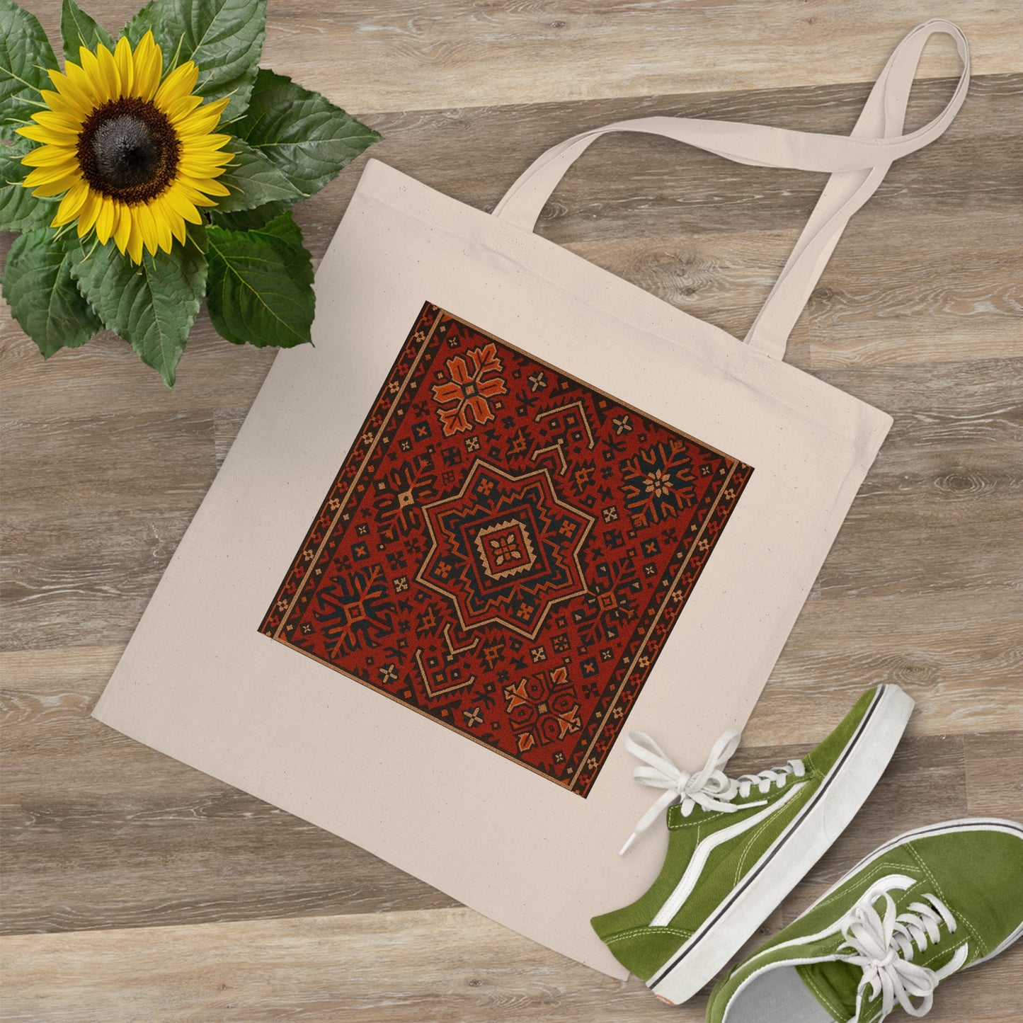 Bohemian Pattern Tote Bag - Stylish Reusable Shopping Bag
