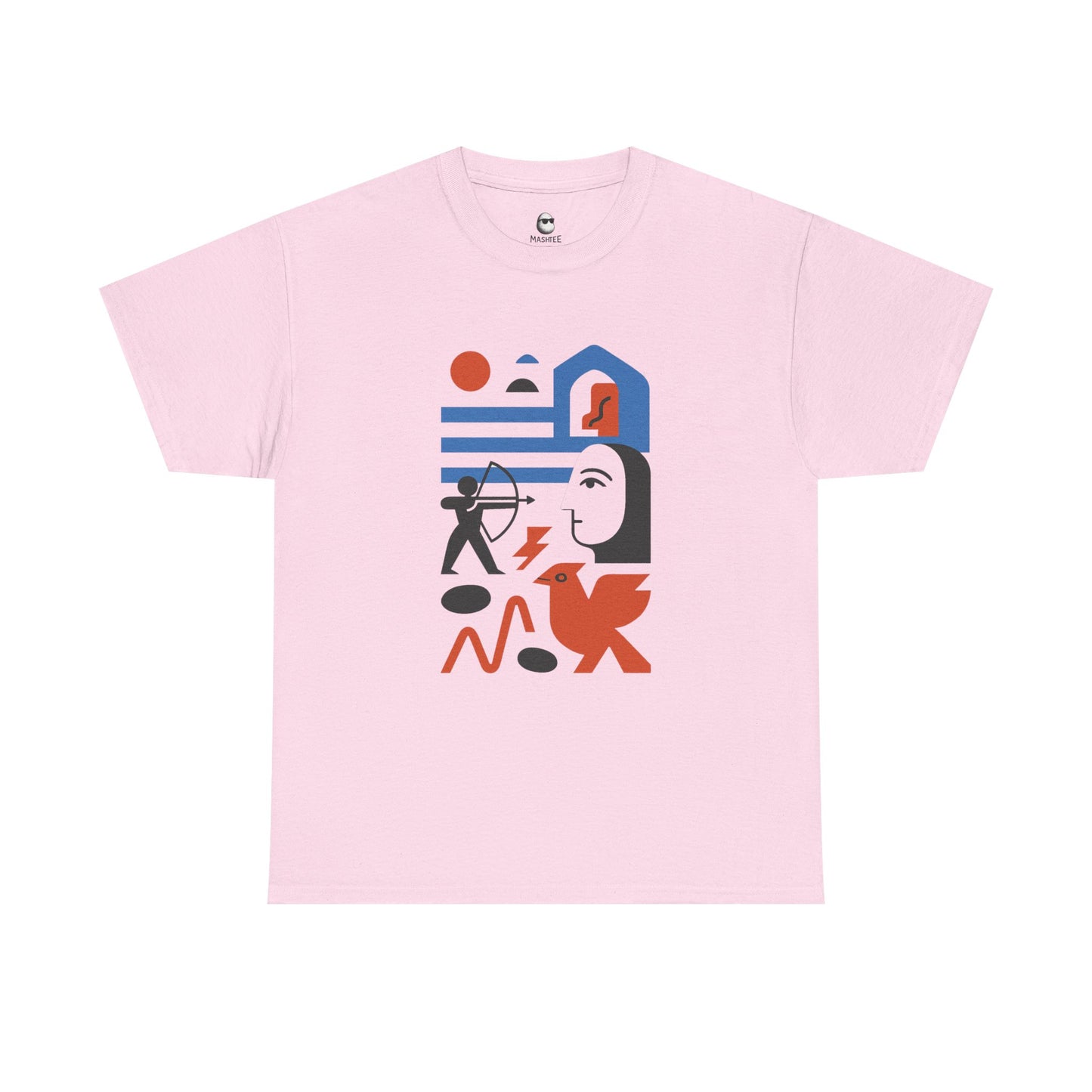Echoes of Myth – Abstract Persian Warrior Tee