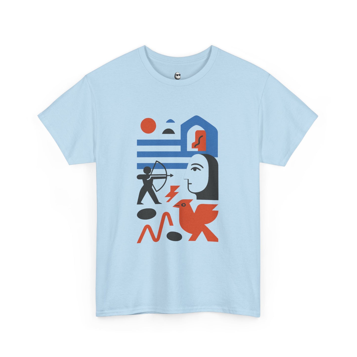 Echoes of Myth – Abstract Persian Warrior Tee