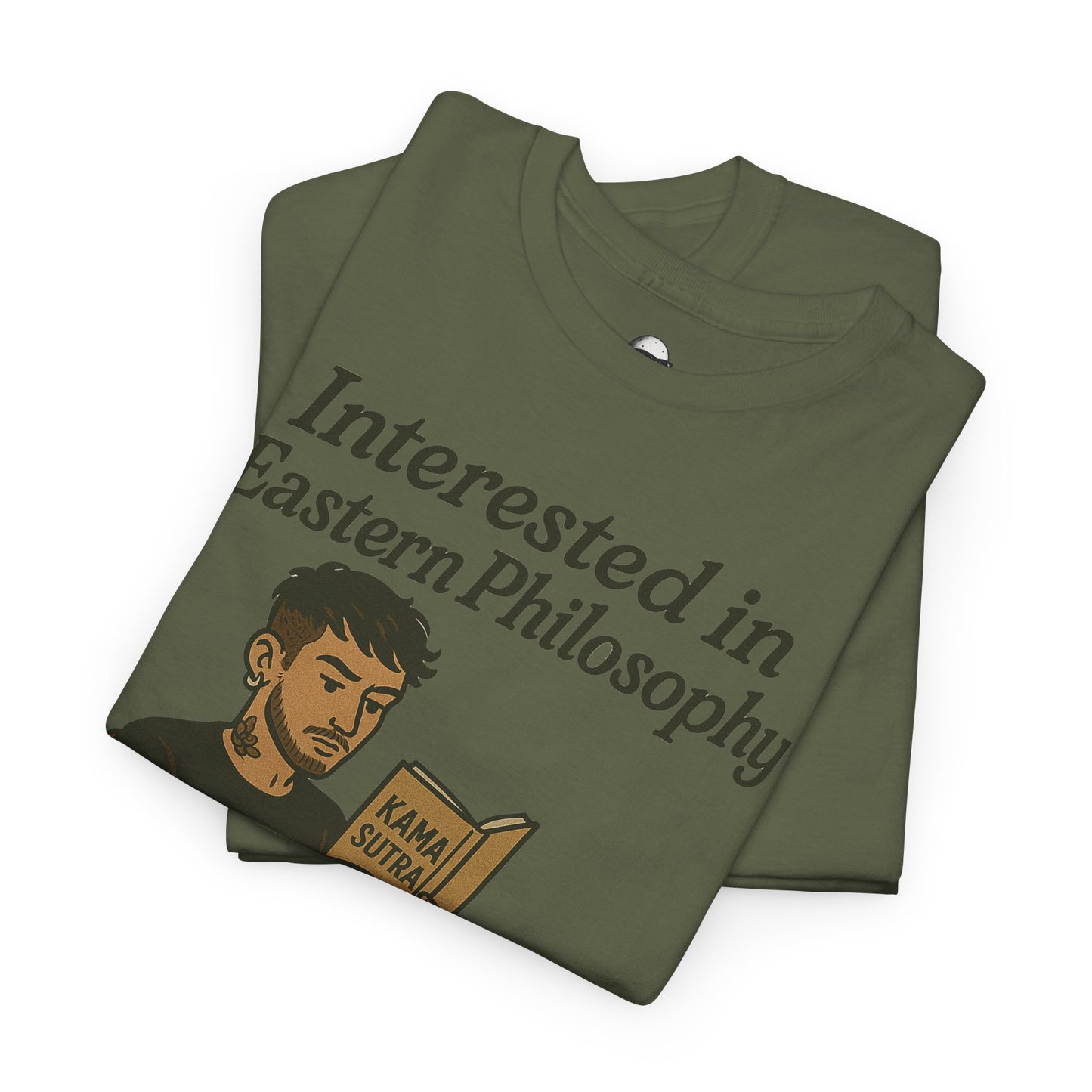 Eastern Philosophy Enthusiast – Kama Sutra Reading Tattoo Guy T-Shirt