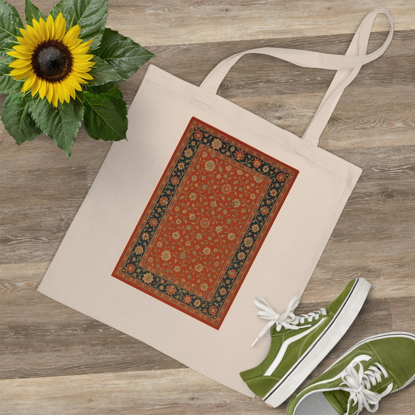 Bohemian Floral Tote Bag for Eco-Friendly Shopping
