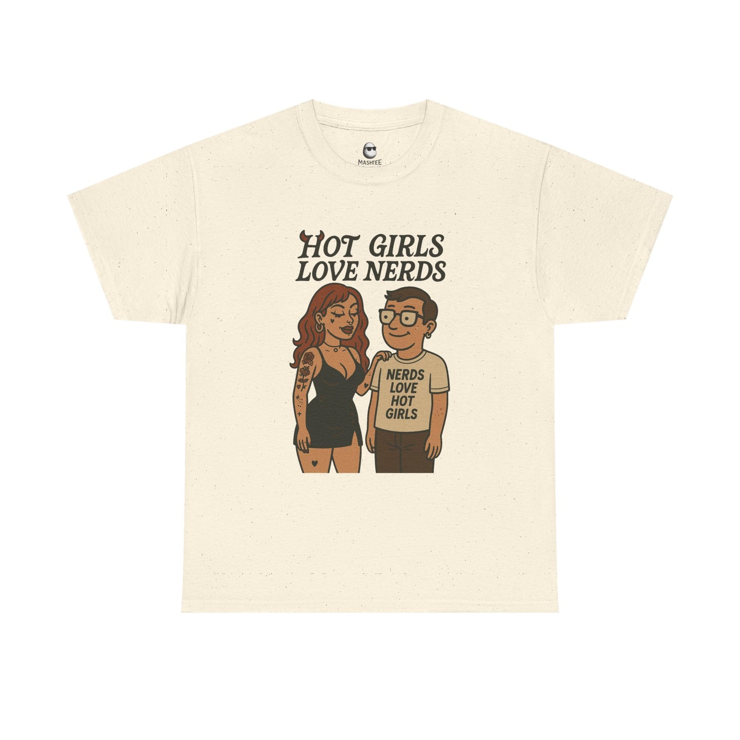 Hot Girls Love Nerds T-Shirt, Trendy Unisex Cotton Tee, Gift for Nerds, Geeky Apparel, Funny Shirt for Casual Wear, Pop Culture Clothing