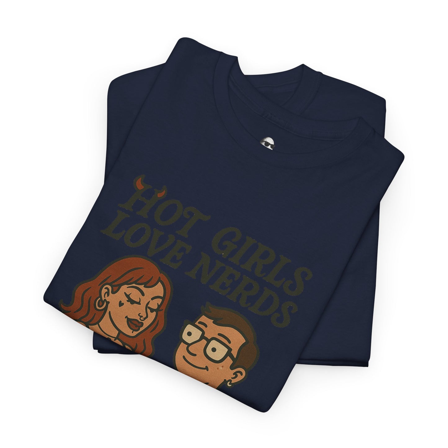 Hot Girls Love Nerds T-Shirt, Trendy Unisex Cotton Tee, Gift for Nerds, Geeky Apparel, Funny Shirt for Casual Wear, Pop Culture Clothing