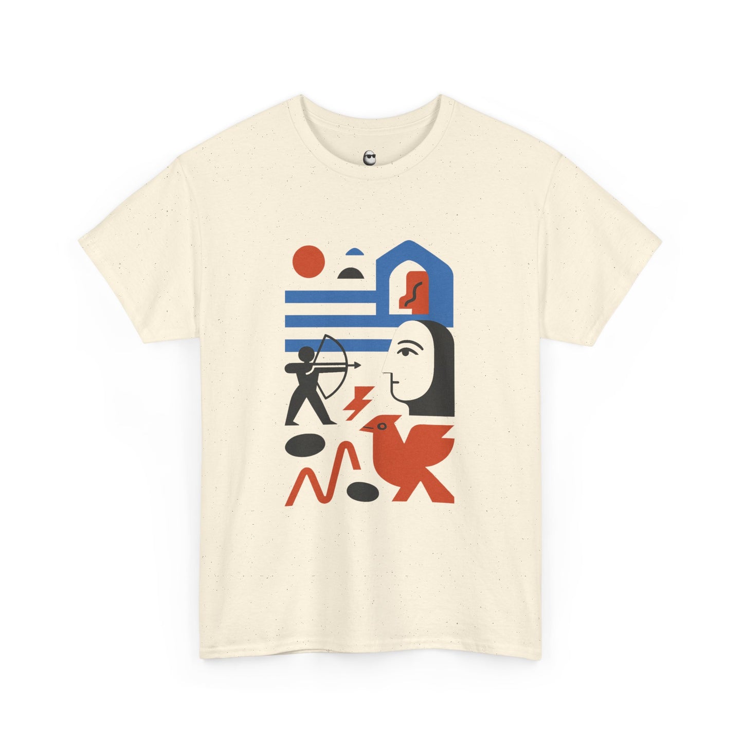 Echoes of Myth – Abstract Persian Warrior Tee