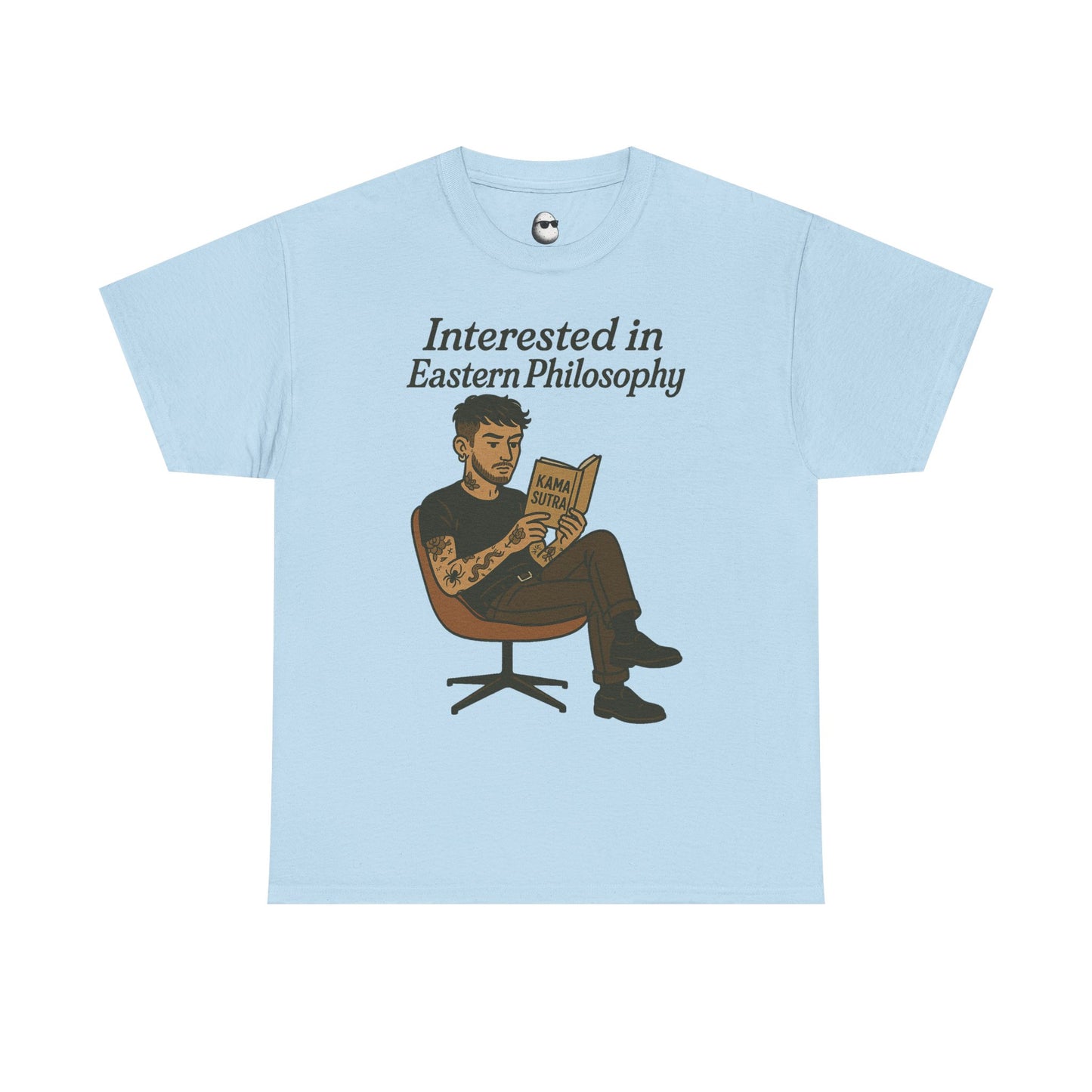 Eastern Philosophy Enthusiast – Kama Sutra Reading Tattoo Guy T-Shirt