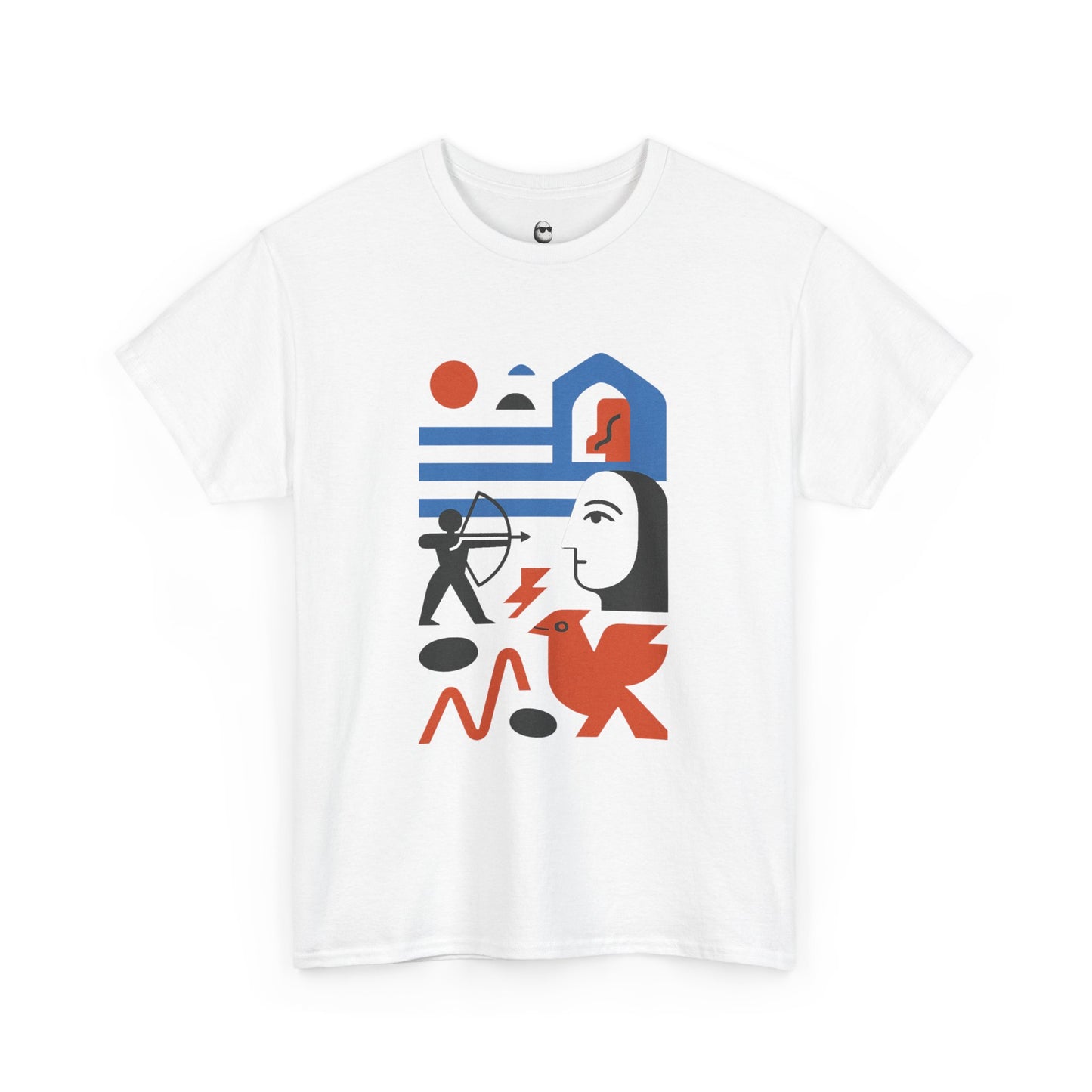 Echoes of Myth – Abstract Persian Warrior Tee