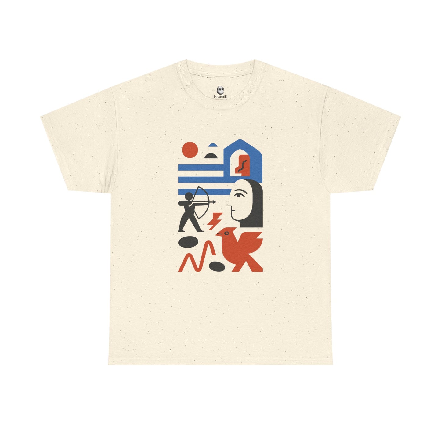 Echoes of Myth – Abstract Persian Warrior Tee