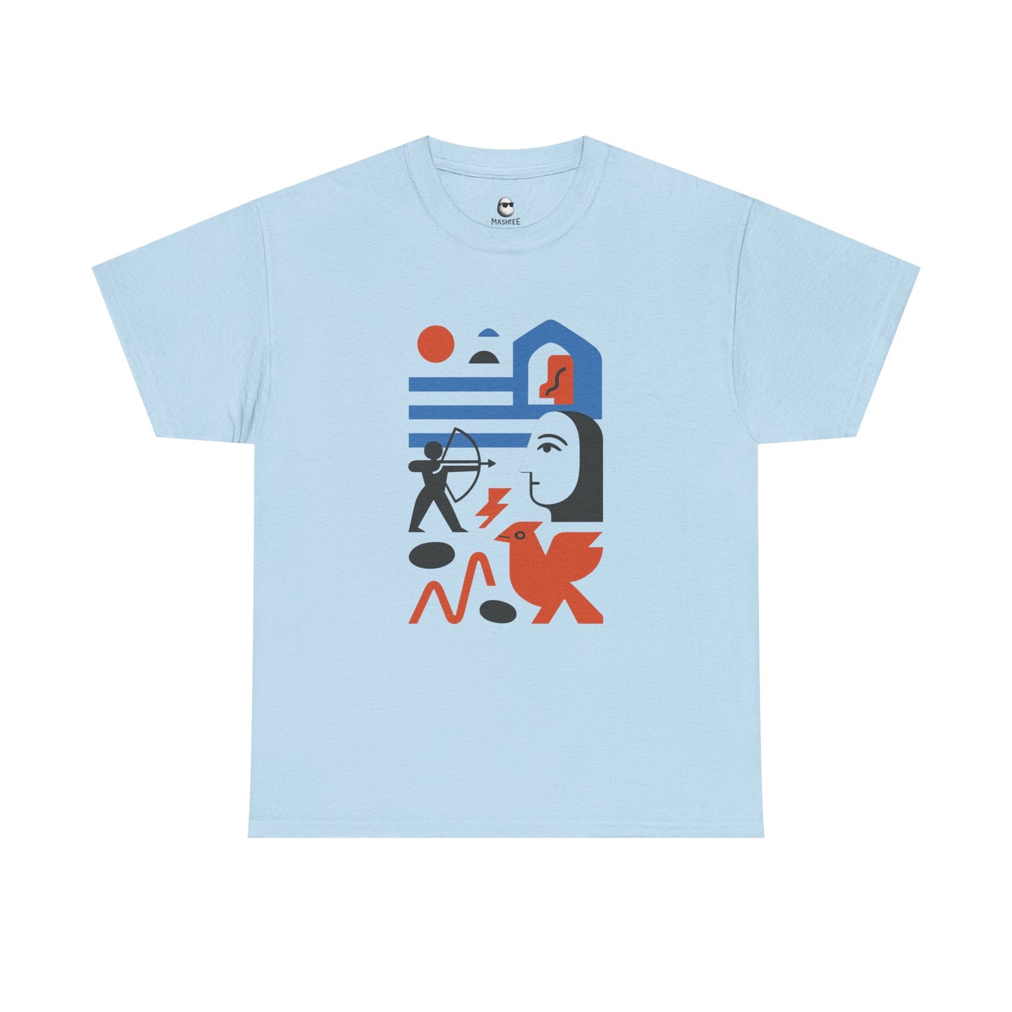 Echoes of Myth – Abstract Persian Warrior Tee