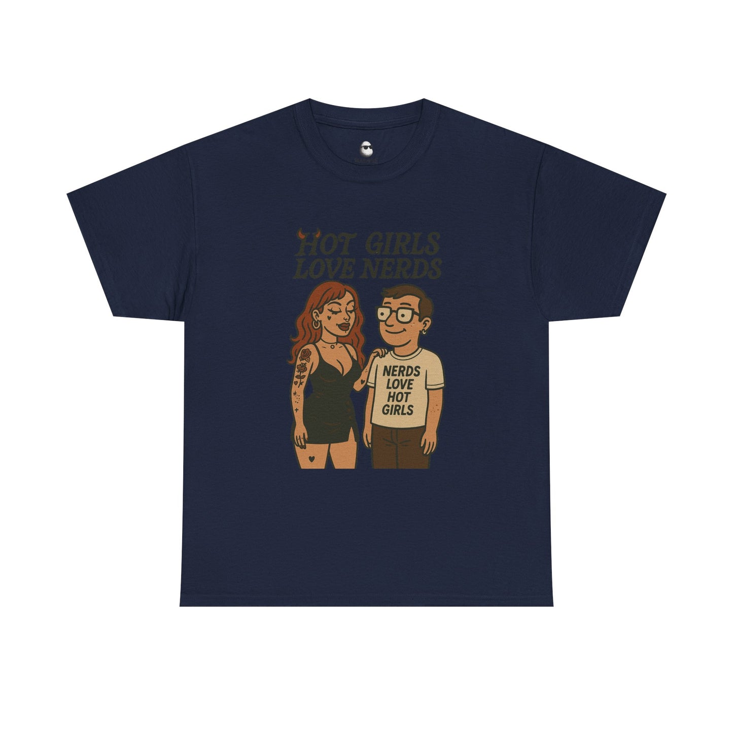 Hot Girls Love Nerds T-Shirt, Trendy Unisex Cotton Tee, Gift for Nerds, Geeky Apparel, Funny Shirt for Casual Wear, Pop Culture Clothing