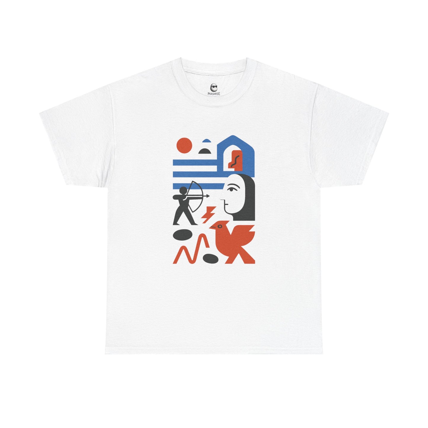 Echoes of Myth – Abstract Persian Warrior Tee